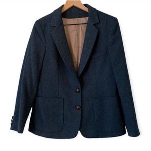 Oscar De La Renta Women's Vintage Tweed Wool Blend Blazer Jacket